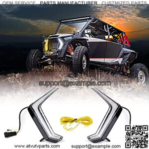 RZR LED Turn Signal light with White Color, Front Signature Accent Fang Light Assembly for Polaris RZR XP 1000 Turbo 2019 2020 2021