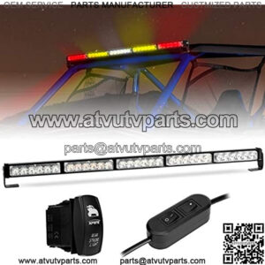 Light Bar, 30 Inch Rear Light Bar Offroad Slim Strobe LED Light Bar w/Turn Signal Brake Reverse Light for UTV RZR Polaris 4x4 Truck Dune Buggy ATV Off Road - Red Amber White,5% coupon applied at check