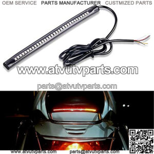 32 LED 8 Flexible License Plate Light Strip Tail Brake Stop Turn Signal Light Universal for Harley Motorcycle Bike ATV Car SUV, 2 Years Warranty