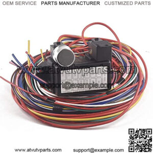 Auto-Partner Circuit Wiring Harness Kit Long Wires Standard Color for Hot Rod Street Rat XL Universal?? (12 Circuit)