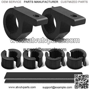 Off-Road Light Bar Mounting Brackets LED Light Horizontal Bar Tube Clamp Fit on 0.75"/1"/1.25" Bull Bars Roof Racks Roll Cage Holder for ATV UTV Truck, 2-Pack