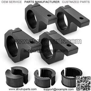 90021D 4PCS Mounting Bracket Kit LED Off-Road Light Horizontal Bar Tube Clamp Roof Roll Cage Holder,2 Years Warranty