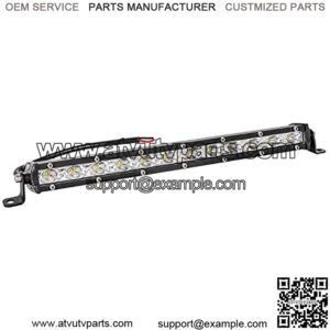 Led Light Bar 14in Signal Row Light Bar 80W 8000lm Spot Flood Combo Off Road Light, Waterproof Slim Light Bar for SUV Jeep ATV Boat