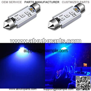 211-2 578 CANBUS LED Bulbs, 10000K Blue Super Bright 41mm 42mm Festoon 3030 SMD 212-2 569 6413 Interior Map, Dome, Trunk, Courtesy Lights