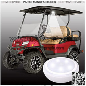 Universal Golf Cart Roof Touch LED Light for Club Car DS Onward Precedent EZGO TXT RXV Yamaha, WireleUSB Rechargeable Lighting Stick On Anywhere Great Golf Gifts