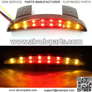 Motorcycle Chopped Rear Fender Edge LED Brake License Plate Tail Light Stop Running Light Turn Signal Lamp for Harley Sportster XL883N 1200N XL1200V XL1200X