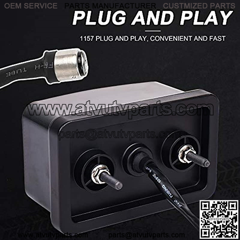 ATV Tail Light with US Flag Red Brake Light Replace 5KM-8472C-10-00 for ATV UTV Grizzly Viking Big Bear Kodiak Bruin Wolverine - Image 2