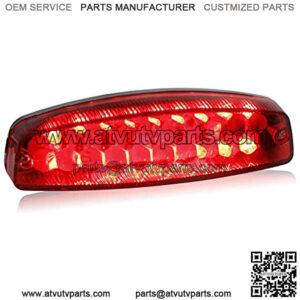 Universal 12V Tail Light LED ATV Taillight Brake Lights Compatible with Yamaha Honda Kawasaki Suzuki 50cc 70cc 90cc 110cc 125cc Tao Tao Scooter Motorcycle