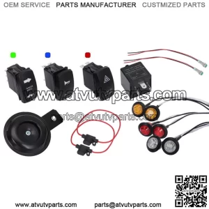 LED Turn Signal Horn Kit Street Legal For Can-Am Kawasaki Teryx KRX 1000 2020-22 (For: More than one vehicle)