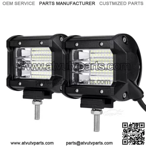 4inch LED Work Light Bar Pods Flood Beam Fog Lamp for Can-am Polaris RZR ATV UTV (For: More than one vehicle)