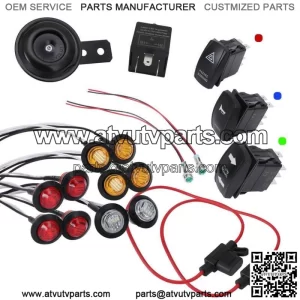 Turn Signal Warning Light Kit Horn Street Legal for  Kawasaki Mule Pro Teryx UTV