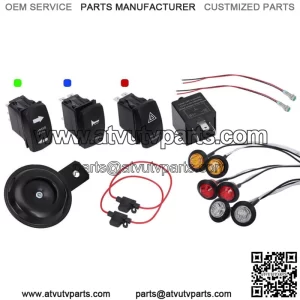 Turn Signal Street Legal Kit Horn For Polaris Ranger 6x6 700 800 900 570 XP 1000 (For: More than one vehicle)