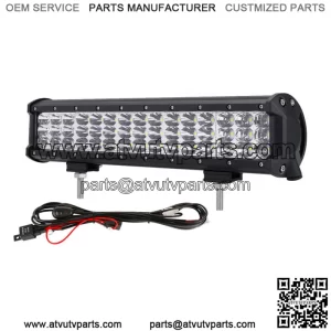 14" 450W Tri Row LED Light Bar Combo Offroad Driving Lamp for Polaris ATV UTV (For: More than one vehicle)