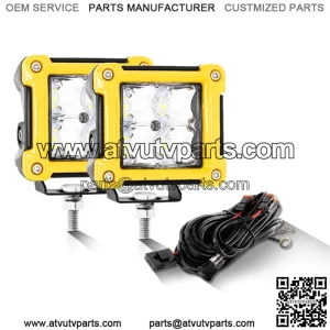 2x 3" LED Cubes Work Driving Fog Lights Pods For Can-am Polaris ATV UTV (For: More than one vehicle)