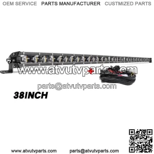 Strobe 38" UTV Chase LED Light Bar For Polaris Can-Am SXS ATV Trucks White Amber (For: More than one vehicle)