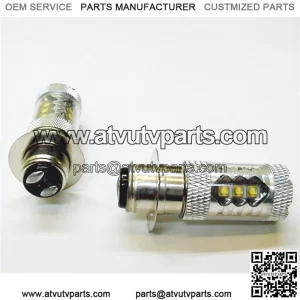 Fits Kawasaki Super White 80W LED Headlights Bulbs KAF620 KAF950 Mule 3010 3020