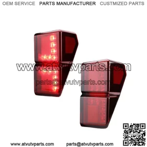 2PCs UTV Rear Tail Lights Red For 2018-2023 Polaris Ranger 1000 XP Crew 2413766