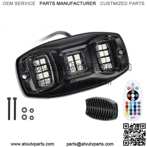 Universal 8 Pods RGB Rock Underglow Light Kit For UTV ATV Jeep Truck SUV Car