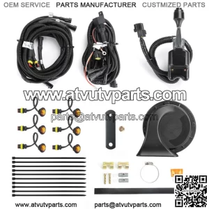 UTV 6 pcs LED Turn Signal Light Kit w/Horn Toggle Switch for Ranger XP 1000