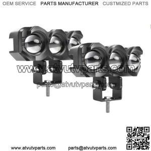 Pair 3" 96W Yellow/White Pods LED Work Driving Light Bar for Can-am Maverick X3