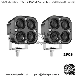 Dual Color 3" 90W Amber White Pods LED Work Light Bar fit   Can-am Maverick X3