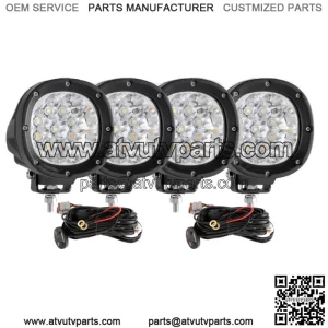 4x 4" LED Light Pods 6 Modes Offroad Driving Lamp For Can-Am Maverick X3