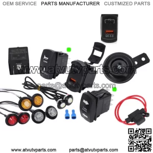 USB Turn Signal Street Legal Blinker Kit For Polaris Ranger 500 570 900 1000 xp