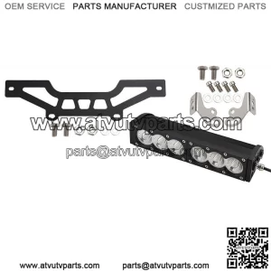 Front Grille with 11Inch 60W LED Light Bar For Can-Am Maverick X3 2016-2023 UTV