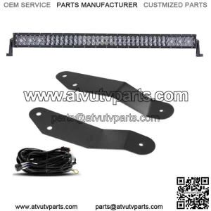 For Can-Am Maverick X3 MAX Turbo 42" Straight LED Light Bar Roof+Bracket