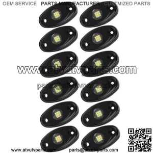 For Can am Maverick X3 Max 12 Pods White LED Rock Lights Underbody Light Kit (For: Can-Am Maverick X3 R)