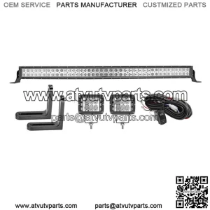 For Can-Am Maverick X3 42" Curved Light Bar Mount Kit Side Shooter Pods