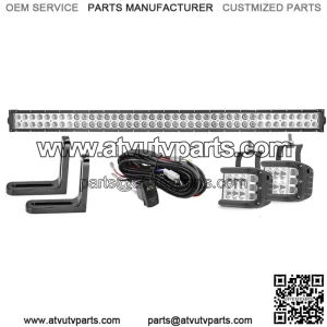 For Can-Am MAVERICK X3 Roof 40" LED Light Bar Mount Kits Side Shooter LED Pods