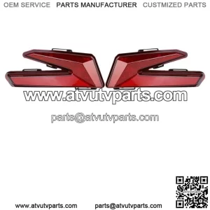 UTV Red Pair LED Brake Tail Lights For 2017-2020 2021 Can Am Maverick X3 R Turbo