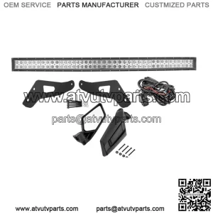 For Can-am Maverick X3 MAX 52" LED Light Bar Roof Bracket+Rear View Side Mirrors