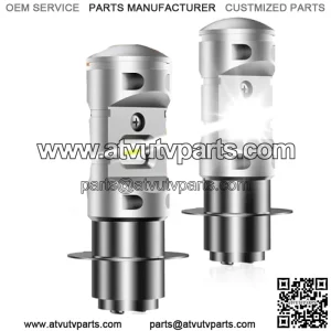 for Suzuki Eiger LTZ 400 4x4 LED Headlights, 09471-12093 Bulbs 12V 30/30W, Powerful Bright White P15d H6M ATV H/L Dual Beam, 2-Pack