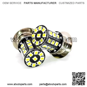 2 Super Bright LED headlight light bulbs for Yamaha Rhino 660: 2004-2006 12v DC