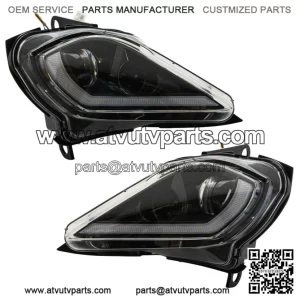 LED Headlight Full Replacement Housings For Yamaha Raptor 700 700R 2006-25