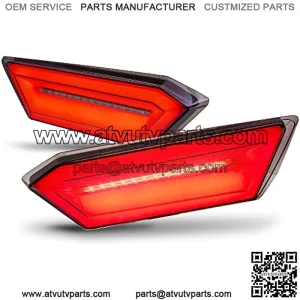 TRUE MODS LED Brake Tail Light for Polaris RZR S1000 S900 2014-2019; 2022 Trail S 900 S 1000 Ultimate Rear Taillight Replacement 2412341 2412342 [DOT-Rated] [Diffuser Design] - Smoked