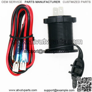 12-24V motorcycle double USB charger phone power adapter socket waterproof