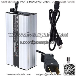 36V 5A Battery Charger Crows Foot Plug Replacement for Yamaha EZGO DS TXT Club Car Golf Cart