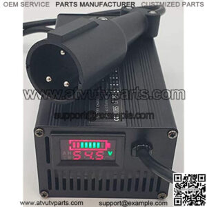 48V Club CAR Golf Cart Battery Charger Large LED Display 48 Volt Round 3 PIN