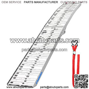 7.5' Aluminum Loading Ramp/ATV Ramp/Motorcycle Ramp/Truck Ramp Loading Ramp,Foldable,1 PC,750 lb Capacity (Raised Grain Non-skid)