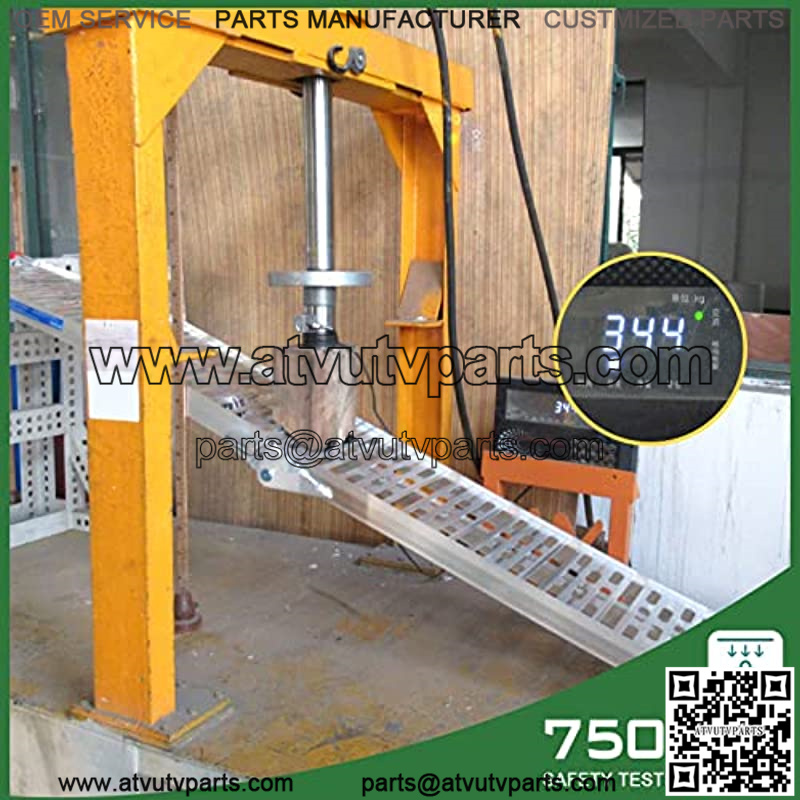 7.5' Aluminum Loading Ramp/ATV Ramp/Motorcycle Ramp/Truck Ramp Loading Ramp,Foldable,1 PC,750 lb Capacity (Raised Grain Non-skid) - Image 3