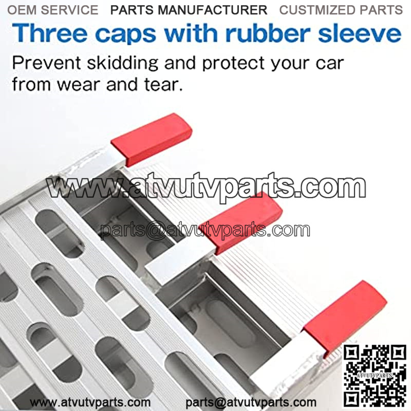 7.5' Aluminum Loading Ramp/ATV Ramp/Motorcycle Ramp/Truck Ramp Loading Ramp,Foldable,1 PC,750 lb Capacity (Raised Grain Non-skid) - Image 5