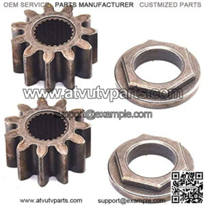 2 x Pack 717-1554 Steering Shaft Pinion Gear & Bushing Kit Compatible with 717-1554 941-0656A 741-0656 Fits 112-0863 and LT1042 LT1045 LT1046 LT1050