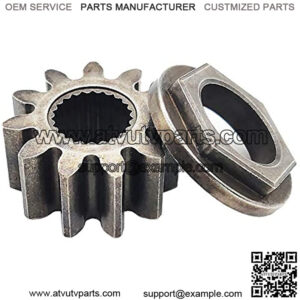 The pack includes one Tractor Steering Shaft Pinion Gear and Bushing, compatible with models 717-1554 and 741-0656.