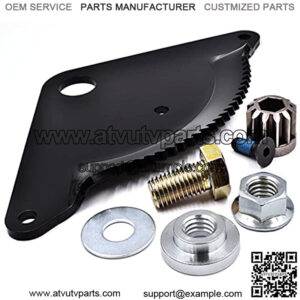 Improved Steering Gear Rebuild Kit Replaces 532194732 194732 Sector Plate, 587738906 Pinion, 532194747 Machined Pivot Bushing Upgrade & Hardware - Craftsman Poulan Weedeater