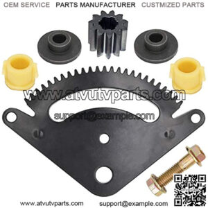 Steering Sector Pinion Gear Kit with Bushing Compatible with L Serie Lawn Tractors L107 L108 L110 L111 L118 L120 L130, Replace for GX20052BLE, GX20053, GX20054, GX21924BLE