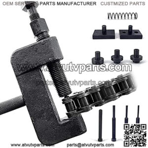 13pcs Chain Breaker Set, Chain Cutter and Riveter Tool Kit for Motorcycle, Bike, ATV