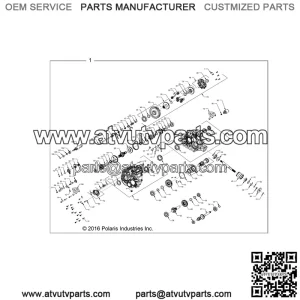 Polaris 2017-2018 Ranger Gearcase Diesel C Rgr 1333727 New OEM
